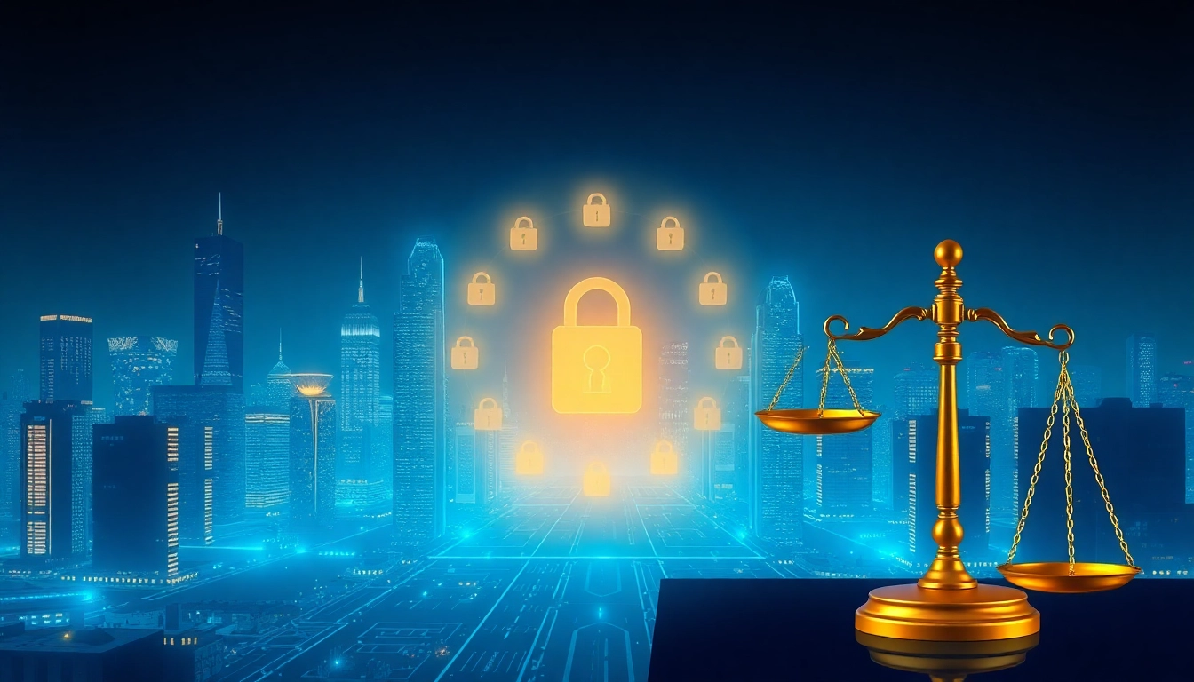 Crypto regulation shapes digital markets with legal scales and security symbols, highlighting