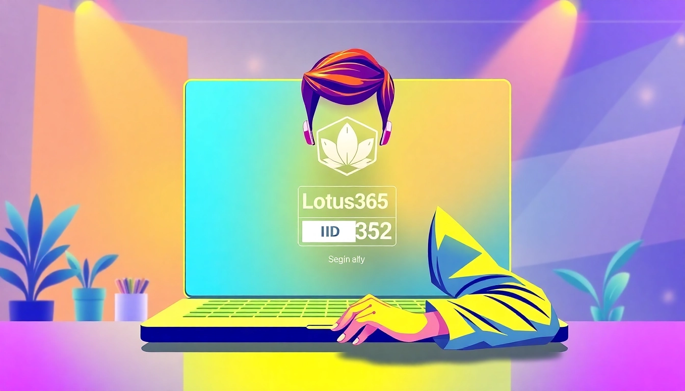 Secure Lotus365 ID login screen showcasing sports and casino options, emphasizing safety and accessibility for users.