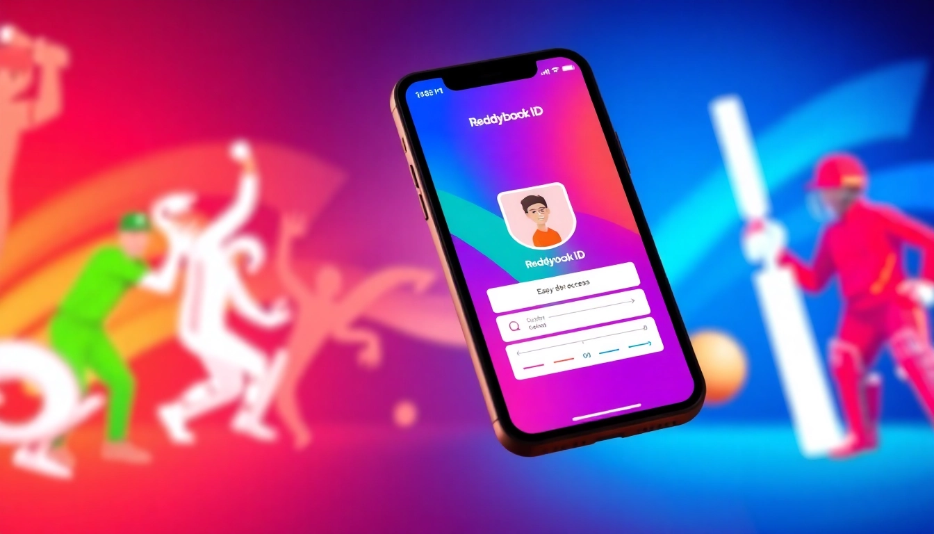 Reddybook ID displayed on a smartphone screen, highlighting quick access to cricket betting accounts for users in India.