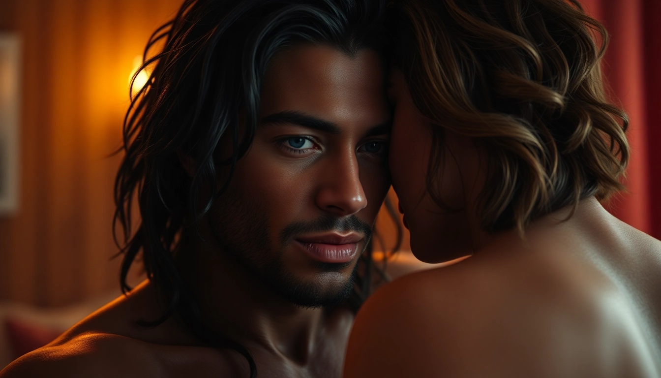 Detailed rendering of a hyperrealistic NSFW AI generator showcasing an expressive adult character, emphasizing realism and emotional depth for screen readers.