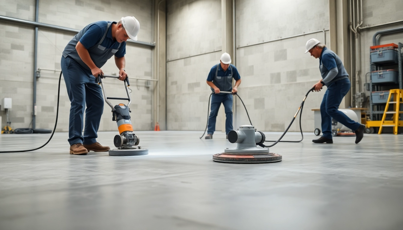 Experienced contractors providing floor preparation Birmingham with diamond grinding and
